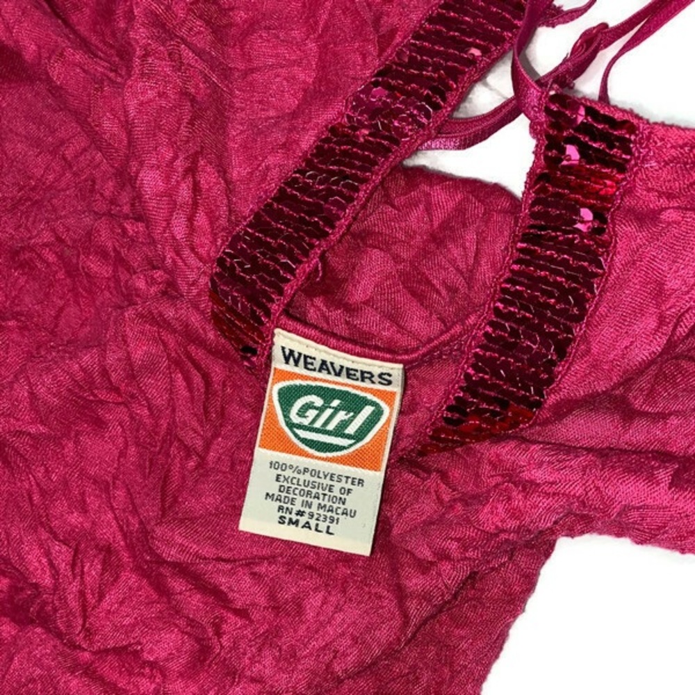 $3 IF BUNDLED 🦄VINTAGE🦄 Size Small Sequined Stretchy Cami - Picture 3 of 5